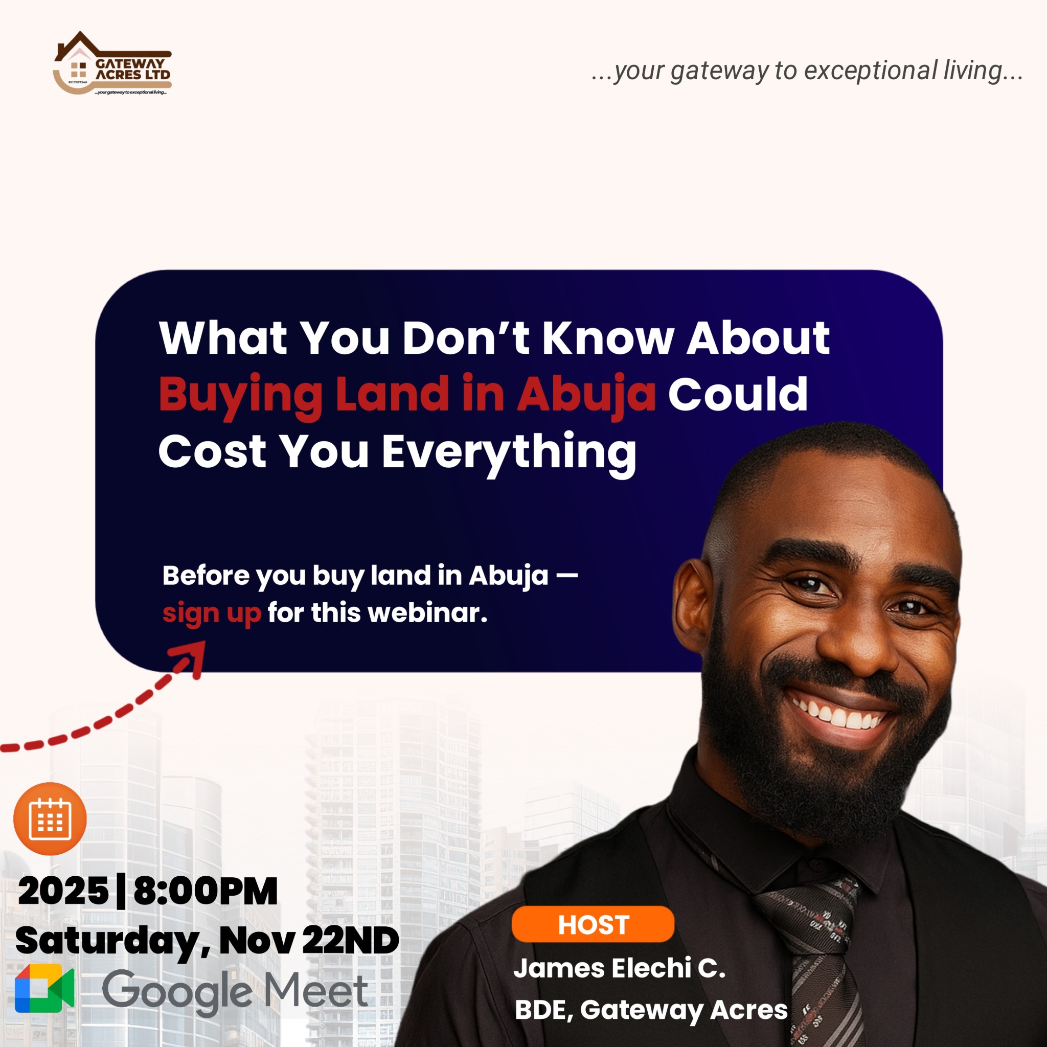 Mr. James Elechi, instructor